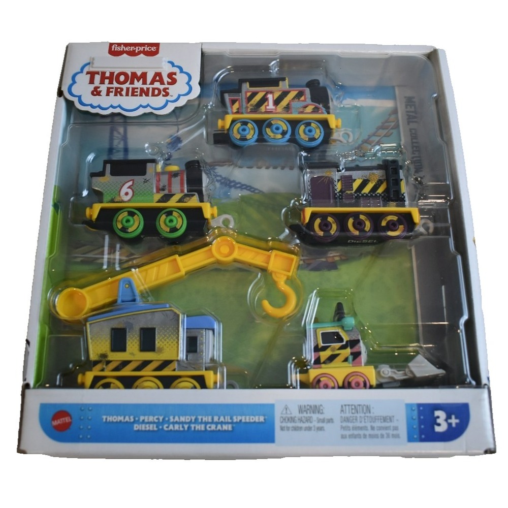 Fisher-Price Thomas & Friends Diecast Metal Construction Crew 5 Piece Set JBW26